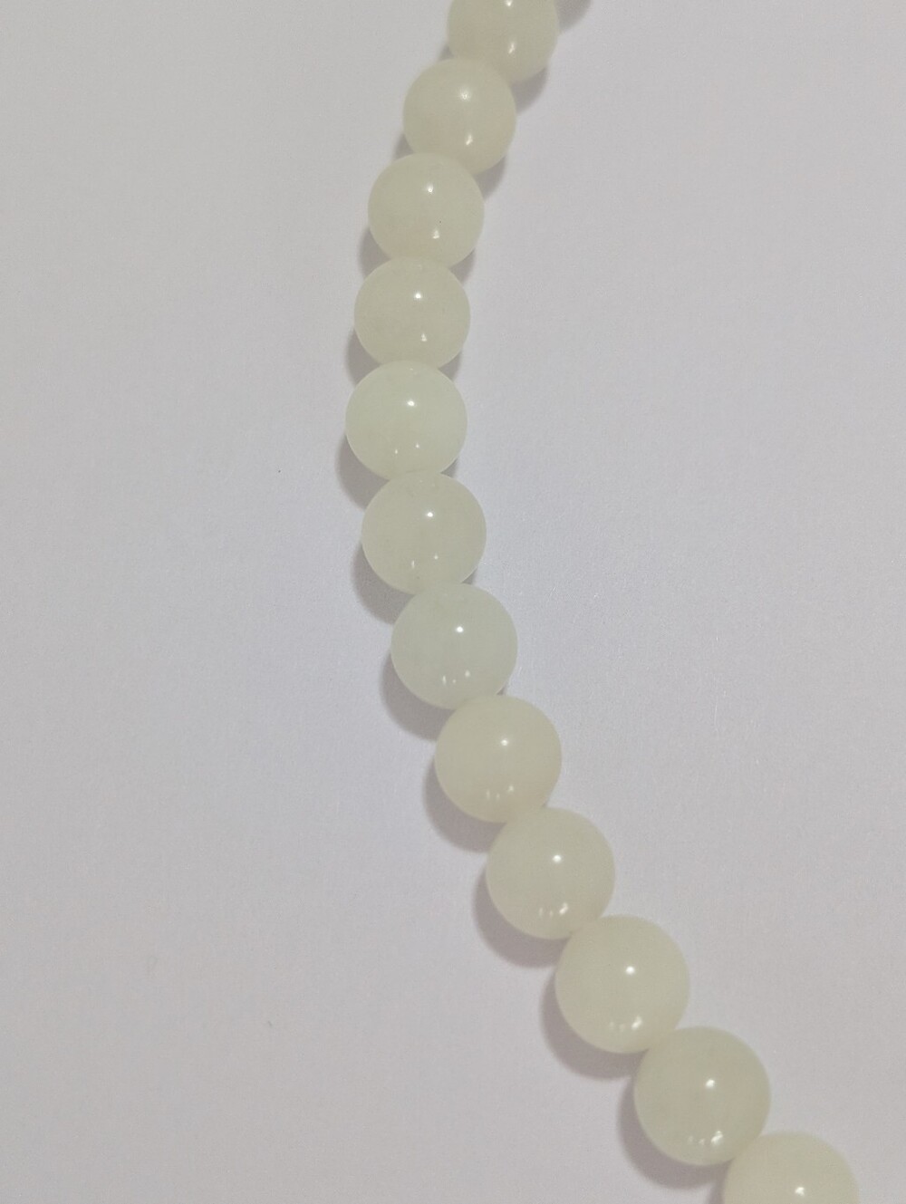 Jade Necklace With Cubic Zirconia Pendant - Picture 4 of 6